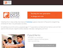 Tablet Screenshot of coderdojosv.org